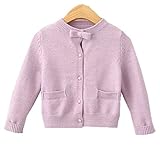 Candykids キッズ 子供服 女の子 女児 ガールズ 長袖 ニット セーター かわいい おしゃれ着 お出かけ ニット コート ジャケット カーディガン 長袖 女の子 子供服 (110CM, パー