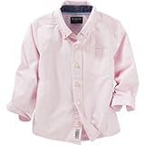 オシュコシュ OSHKOSH/ ストライプボタンフロントシャツ トップス長袖シャツ 7歳【並行輸入】