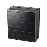 ネックレスを絡まないように収納できるロングジュエリーボックス グレース 6段 ブラック