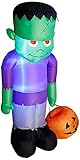 BZB Goods 8 Foot Tall Huge Illuminated Halloween Inflatable Frankenstein's Monster Decoration