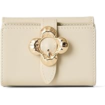 Amazon | [ハシバミ] 三つ折り財布 フラワーバックル ミニ