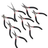 FUT(エフュ ト) 8pcミニサイズプライヤセット　8本組DIYジュエリー修理レンチセット　ホビー用・ご家庭用にコンビネーションプライヤー