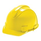 Jackson Safety 20401 Charger High Density Polyethylene Hard Hat with 4 Point Ratchet Suspension, Yel