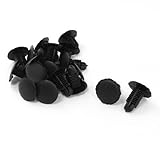 20個黒いプラスチック製の車のための8×12ミリメートルスレッド拡張ネジクリップ