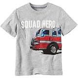Carter's(カーターズ) スクワッドヒーローグラフィックティ グレー トップス半袖Tシャツ 6歳【並行輸入】
