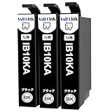 IB10KA ブラック カードケース インク エプソン IB10 互換インクカートリッジ EPSON用 IB10KA 黒3本 染料 エプソン インク カードケース 対応機種 EW-M530F 互換インク