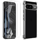 対応 Google Pixel 9 フイルム (2枚入り) + ケース pixel9 ガラスフイルム ピクセル9 液晶保護フィルム 強化ガラス ラウンドエッジ加工 硬度9H 飛散防止 超薄0.26mm 3D Touch対応 高感度 撥油性 指紋防止 google pixel 9 カバー 柔軟 TPU 全透明 黄変しにくい 滑り止め 落下防止 すり傷防止 柔軟 軽薄 携帯便利