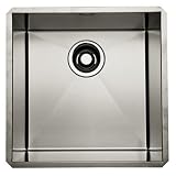 Rohl RSS1515SB 16-Inch Undermount 16-Gauge Kitchen Sink, Brushed Stainless Steel by Rohl