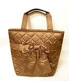 【NaRaYa】ナラヤ サテンリボン・トートBag 7カラー NBS200 (ブラウン)
