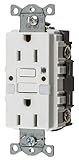 Bryant Electric GFRST15WNL 15 Amp, 125V, Commercial/Residential Self Test Duplex GFCI Receptacle Wit