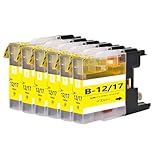 LC12 ブラザーbrother用互換インクカートリッジLC12Yイエロー6本 対応機種：MFC-J6710 J5910 J6510 J960 J955 J860 J825 J810 J710 J705 DCP-J940 J925 J840 J740 J725 J540 J525