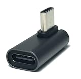 Access 【 ミドルベント 10Gbps 】USB-C メス to USB-C オス 方向転換 変換アダプタ 10Gbps USB3.2 Gen2 高速転送 変換コネクタ Type C メス - Type C オス 右L字 左L字 EC96RL-MD-1P