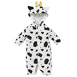 西松屋 EFD 着ぐるみ長袖コンビドレス（ウシ/てんとう虫/ハチ）【新生児50-60cm】 新生児 ウシ(ホワイト)