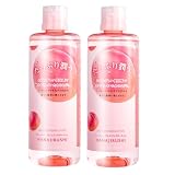 HANAJIRUSHI ピーチ クレンジングウォーター380ml×2本セット 桃の香り 毛穴スッキリ 化粧落とし W洗顔不要 マツエクOK オイルフリー 拭き取り 水クレンジング 乾燥肌