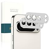 PRODELI For Google Pixel 10 Pro 専用 カメラフィルム アルミ合金製＋AR高透過率 一体型 硬度9H キズ防止 高透過率 耐衝撃 強化ガラス 気泡ゼロ 露出オーバー防止 防爆裂 ケースに干涉なし ピクセル10 pro 用 レンズ 保護フィルム (シルバー/2枚入り)
