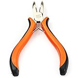 TotaLohan 先曲りラジオペンチ ステンレス製 ミニペンチ 湾曲型 溝なし (130mm)