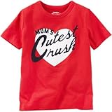 OSHKOSH(オシュコシュ) オシュコシュ オリジナル グラフィックティ レッド トップス半袖Tシャツ 5歳【並行輸入】