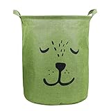 ストレージバスケット、sacow防水キャンバスシートランドリー服ストレージバレル折りたたみストレージボックスwithハンドル 35*40cm