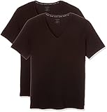 (カルバン クライン) CALVIN KLEIN MODERN COTTON VネックインナーTシャツ 2枚パック NB1089 L ブラック