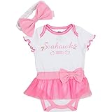 シーホークス新生児Skirted Onesie withヘッドバンド
