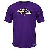 NFL Baltimore Ravensユニセックス半袖Syntehtic T、パープル、2 x