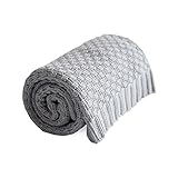 エフィキ ベビーブランケット グレー 100%コットン ギフトボックス入り