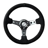 fortune(フォーチューン) D1 SPEC DEEP70 バックスキンステアリング 35パイ ブラックステッチ DSC-70350BSBK