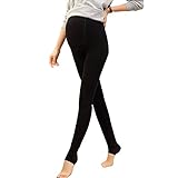 windss マタニティタイツ 裏起毛 レディース レギンス あったかパンツ トレンカ アジャスター調節 マイクロボア 保温 防寒 すっきり美脚ライン 妊婦 臨月 まで対応 ブラック