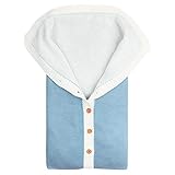 赤ちゃんおくるみ ベビー寝袋 スリーパー ベビーカーブランケット 布団 毛布 寝具 暖かい 柔らかい 肌触り 防風 防寒 保温 春秋冬用 スリーピングバッグ ボタン付く 可愛い ベビーケア 新生児用 