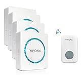 Anpress Wireless Doorbell Operating at 260m Range with Over 48 Chimes and 4 Volume Levels, No Batter