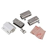 Single Suction Stainless Steel for 5-8mm Glass Door Glass Pivot Clamps Door Hinges [並行輸入品]