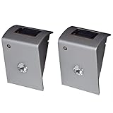 BOSTON HARBOR SL2P-R2-SV-D2 Solar Utility Light, Silver, 9-Pack [並行輸入品]