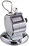 (アウコウ) Aukoメカニックカウンター　4桁の数字　計数器 / リング 付き シルバー (卓上式)