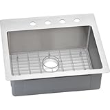 Elkay ECTSR25229BGFR2 18-Gauge Stainless Steel 25-Inch X 22-Inch x 9-Inch Single Bowl Kitchen Sink, 