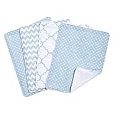 Trend Lab Sky 4 Pack Burp Cloth Set, Blue by Trend Lab [並行輸入品]