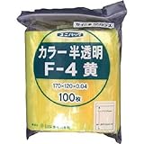 生産日本社:セイニチ 「ユニパック」 F-4 黄 170×120×0.04 100枚入 F-4-CY 型式:F-4-CY（1セット:100枚入）