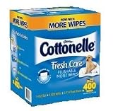 CottonelleR Fresh CareTM Flushable Moist Wipes, 400 Wipes by Cottonelle [並行輸入品]