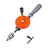 CarAngels ダブルギア機構 ハンドルドリル 手廻しドリル 穴あけドリル (1/4インチ)