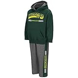幼児用NCAA Oregon Ducks Boys Punter Fleece Hoodie andスウェットパンツセット(チームカラー)