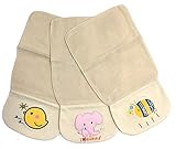 forestown ベビー 赤ちゃん 汗とり インナー パット 無添加 綿100％ 6重ガーゼ ３枚セット 出産祝い (女の子)