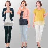 マタニティ パンツ スキニー 3色展開　オフィス＆フォーマル　ストレッチ　【30000101270】 (L(ストレート), スカイブルー)