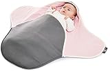Wallaboo Baby Coco R?versible Soft 100% Cotton Blanket, Grey/Pink by Wallaboo