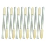 uxcell 研磨バフ　フェルトバフ　ゴム砥石　純毛バフ　フェルトホイール　鏡面仕上げ　金属　軸付き　12個セット　3mm軸