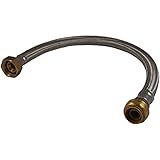Cash Acme U3086FLEX24LF SharkBite Lead-Free 3/4-Inch x 1-Inch x 24-Inch Stainless Steel Braided Conn