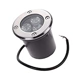 Baoblaze 3W　LED潜水ライト　魚タンク　噴水 プール 池 庭園　水中LEDライト　暖白色