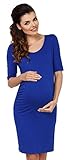 Zeta Ville 女性のマタニティ妊娠ストレッチジャージードレスハーフスリーブ 789c (ロイヤルブルー, JA 17/19)