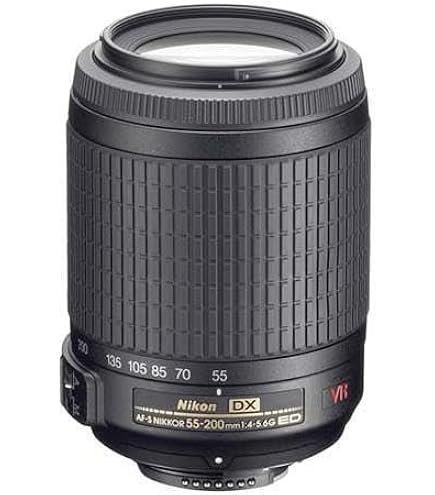 ニコンDX望遠ズームレンズ 55－300mm手ブレ補正搭載