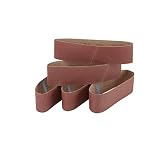 4 in. x 36 in. 120 Grit Sanding Belt 5 Pc by Warrior