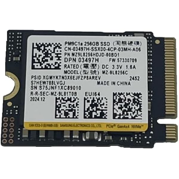 OEM Kioxia 256GB M.2 PCI-e NVME SSD Internal Solid State Drive