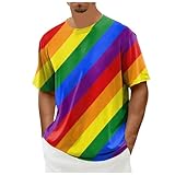 [Kuisogan] tシャツ メンズ 半袖 カジュアル ティーシャツ 吸汗速乾 クルーネック カットソー ゆったり おしゃれ 夏服 快適 ボーダー シルエット プルオーバー 薄手 柔らかい トップス シンプル 軽量 人気 普段着 プリントストリート系(ネイビー,M)